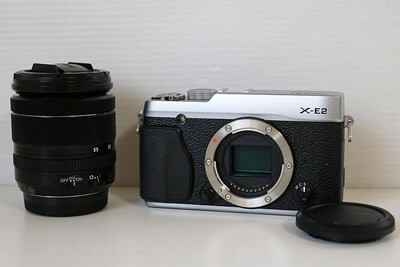 【買取実績】富士フイルム FUJIFILM X-E2 18-55 レンズキット ボトムレザーケース付き